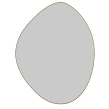 90cm Satin Brass Monroe Steel Wall Mirror